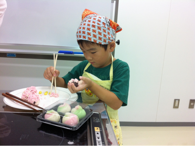 親子和菓子つくり9.16